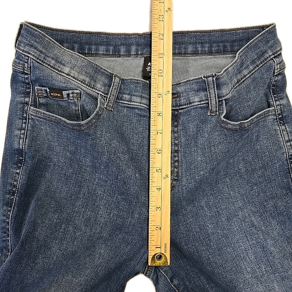 KUHL Womens Kontour Flex Denim Skinny Jeans Sz 10R Vintage Blue Stretch Hiking - Picture 9 of 11